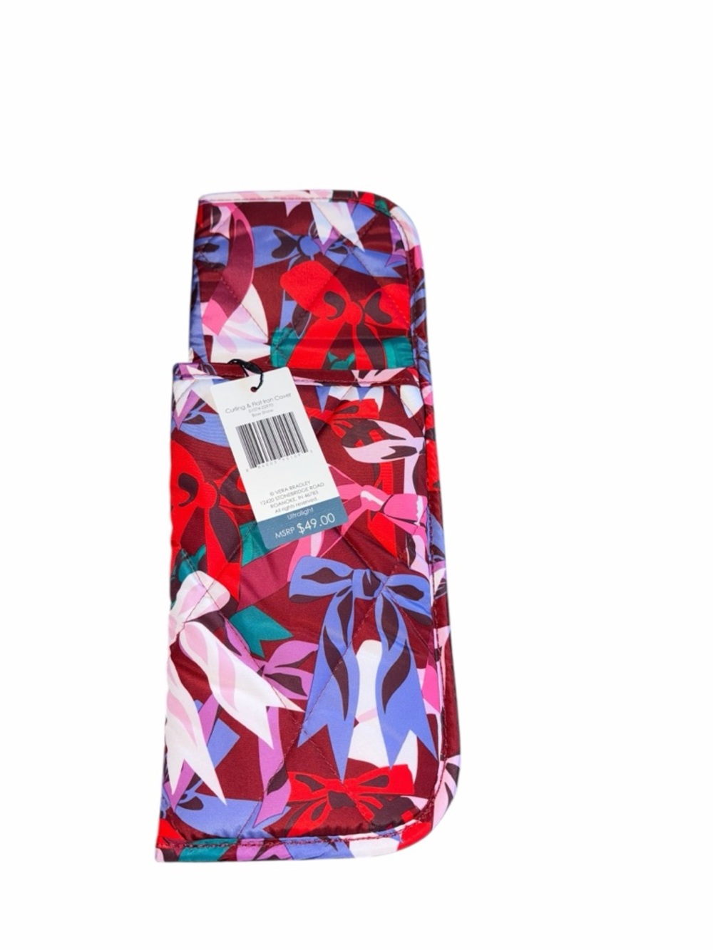 Vera Bradley Bow Show Red Bows Curling & Flat Iron Cover In Ultralight